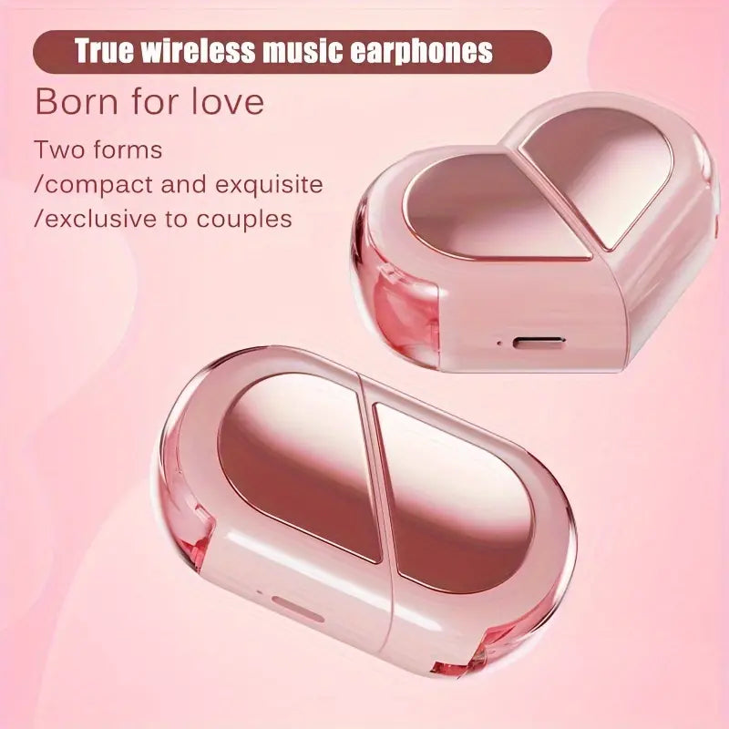 Heart Shape TWS Wireless Earphones | Buy 2 Get 1 Free