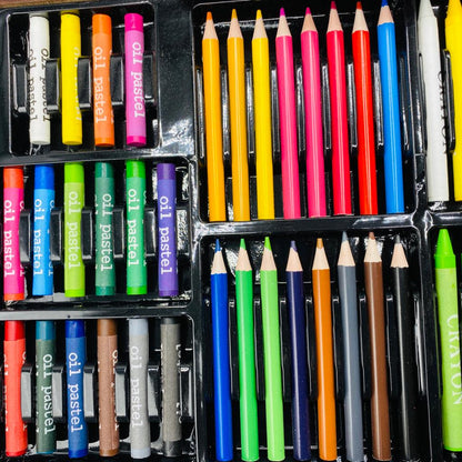 150 Pieces Art Set Briefcase | 🎁✨ Best Gift for Kids 🎁✨