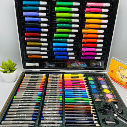 150 Pieces Art Set Briefcase | 🎁✨ Best Gift for Kids 🎁✨