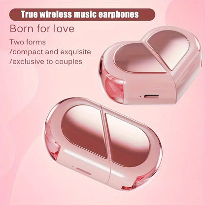Heart Shape TWS Wireless Earphones | Buy 2 Get 1 Free
